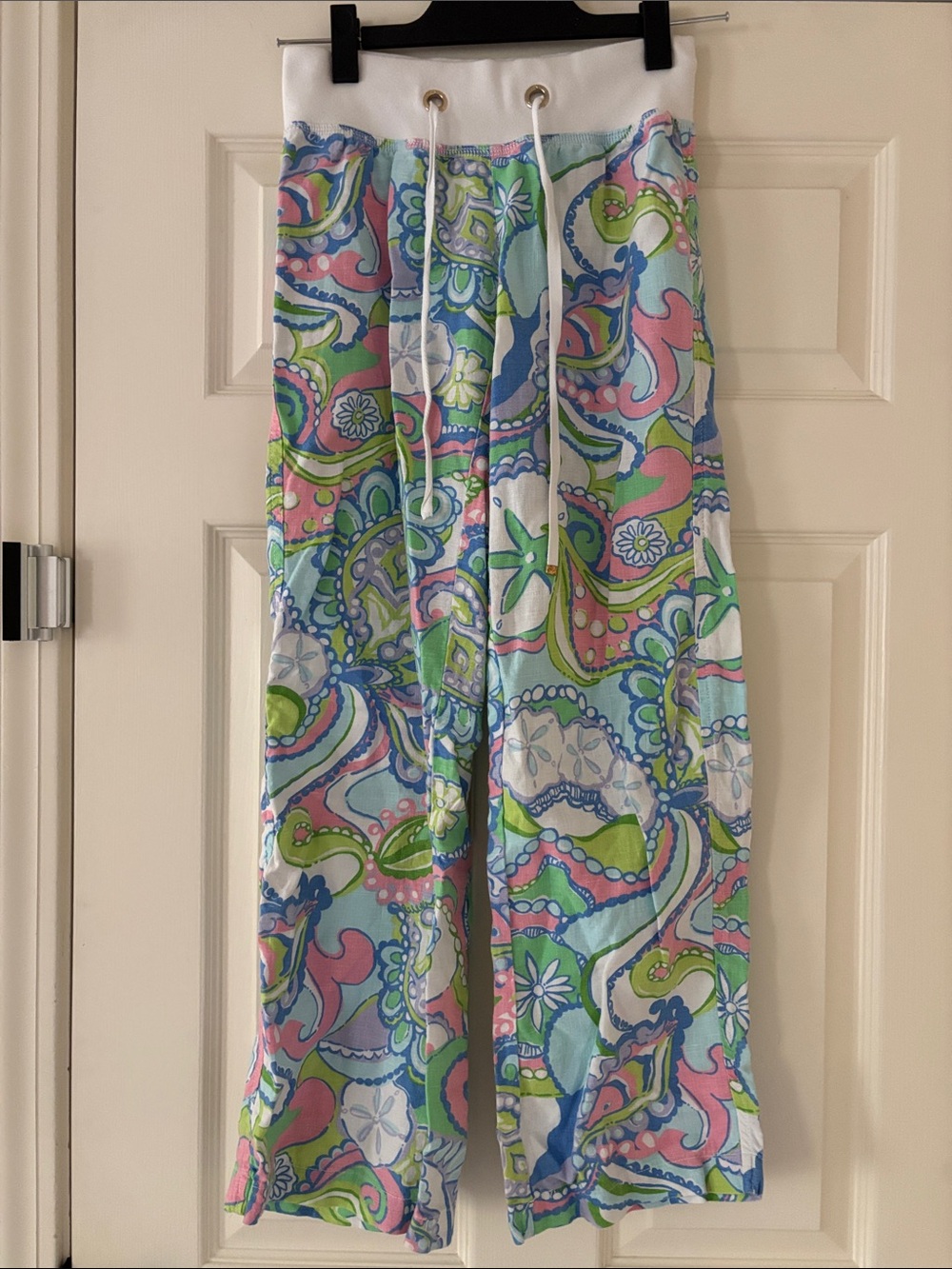 Lilly Pulitzer “the beach pant” XXS Tropical Paisley Wide-Leg Lounge Pants